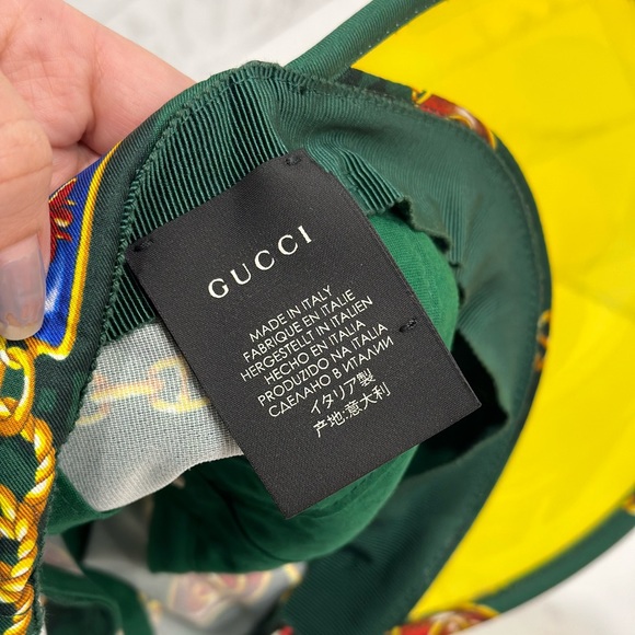 Gucci Silk Chain-Link Hat - Picture 3 of 8